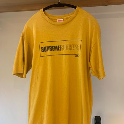 supreme ボックスロゴ イエローカラー