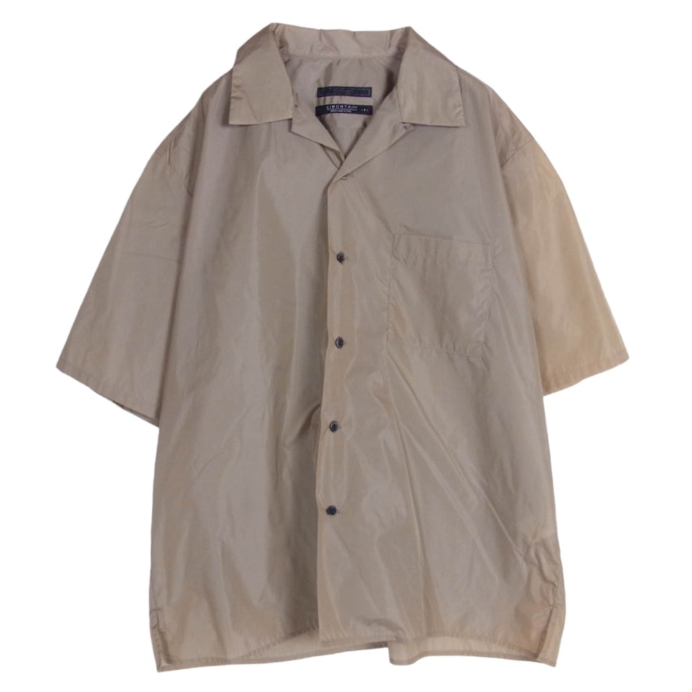 SOPHNET. ソフネット 半袖シャツ SOPH-230040 LIMONTA NYLON S/S OPEN COLLAR BAGGY SHIRT リモンタ ナイロン オープンカラー バギー シャツ ライトブラウン系 L【中古】