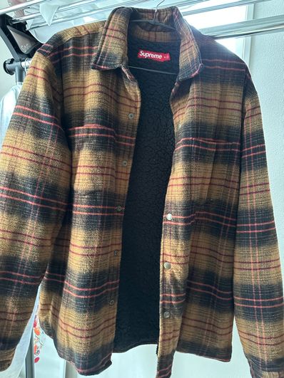 Supreme Lined Flannel Snap Shirt "Black"