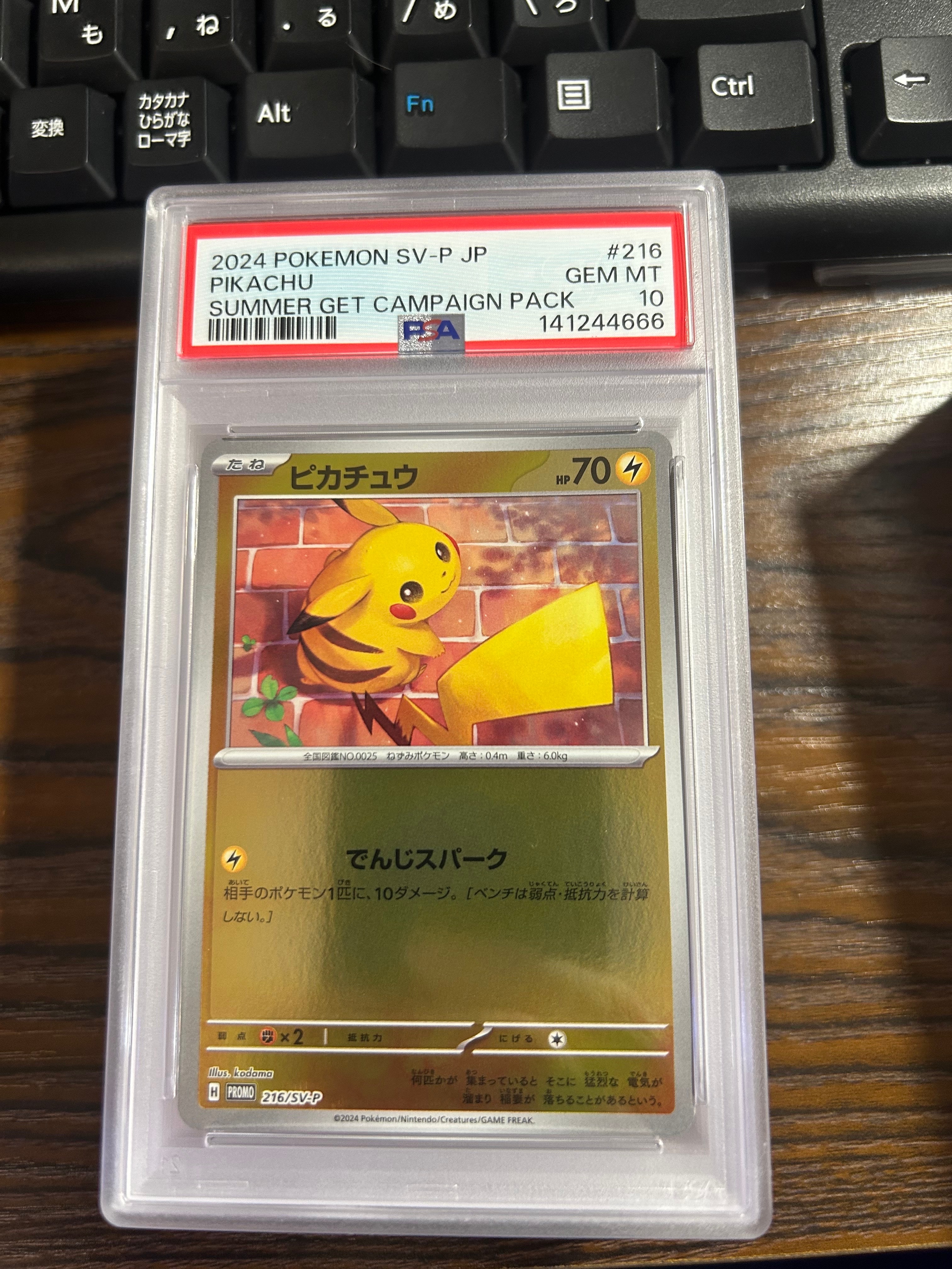 ピカチュウ P [SV-P 216](プロモカードパック「ポケカの夏がキタ!プロモカードGetキャンペーン!」)