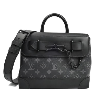 LOUIS VUITTON ルイ・ヴィトン スティーマー PM 2Wayショルダーバッグ モノグラム・エクリプス ブラック M46953 IC メンズ【中古】