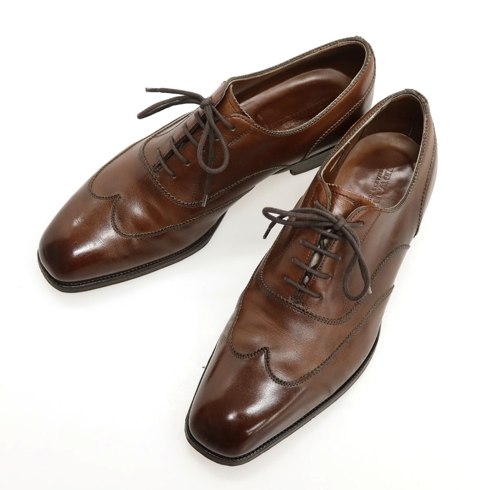 【中古】エドワードグリーン EDWARD GREEN BEAULIEU カーフ レザー ドレスシューズ ブラウン【サイズ7 E】【メンズ】