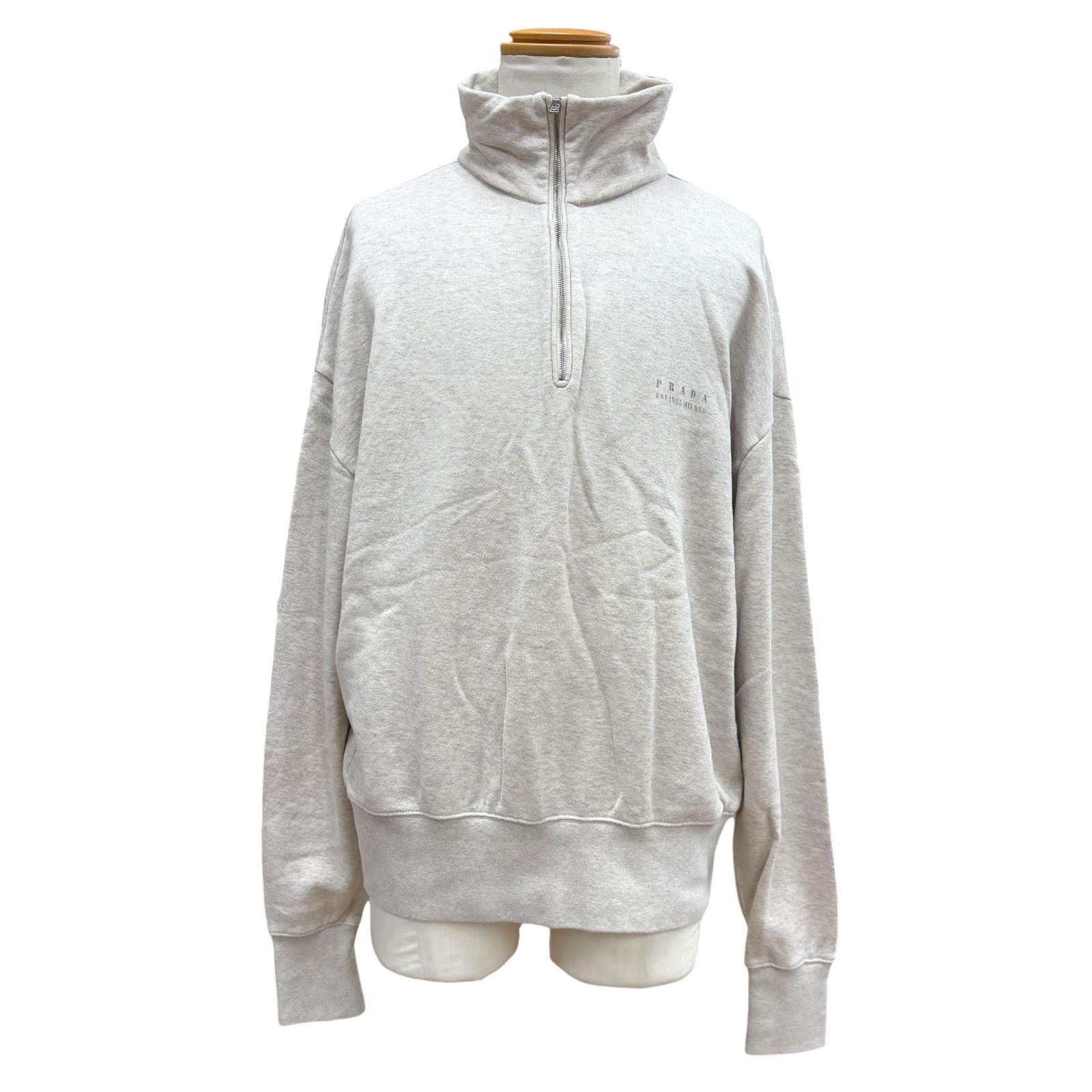 美品 プラダ スウェット グレー メンズ XL UJL39C