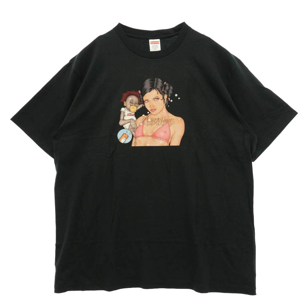 Supreme シュプリーム 25AW Angel Tee エンジェル 半袖 Tシャツ ブラック系 XL【極上美品】【中古】