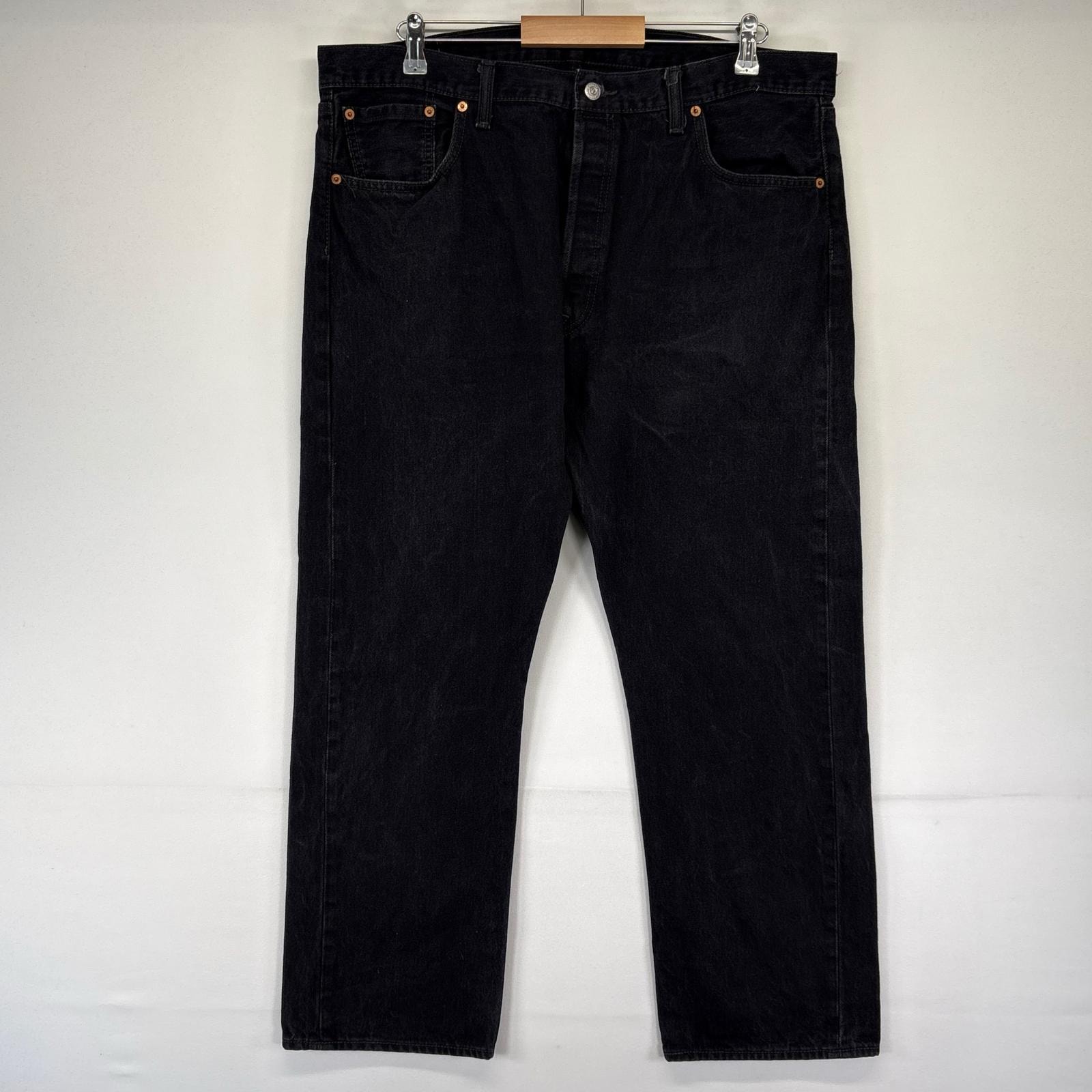 古着 リーバイス Levi's デニム パンツ 501 ジーパン ボタンフライ ストレート 大きいサイズ W40×L30  ブラック系 メンズ