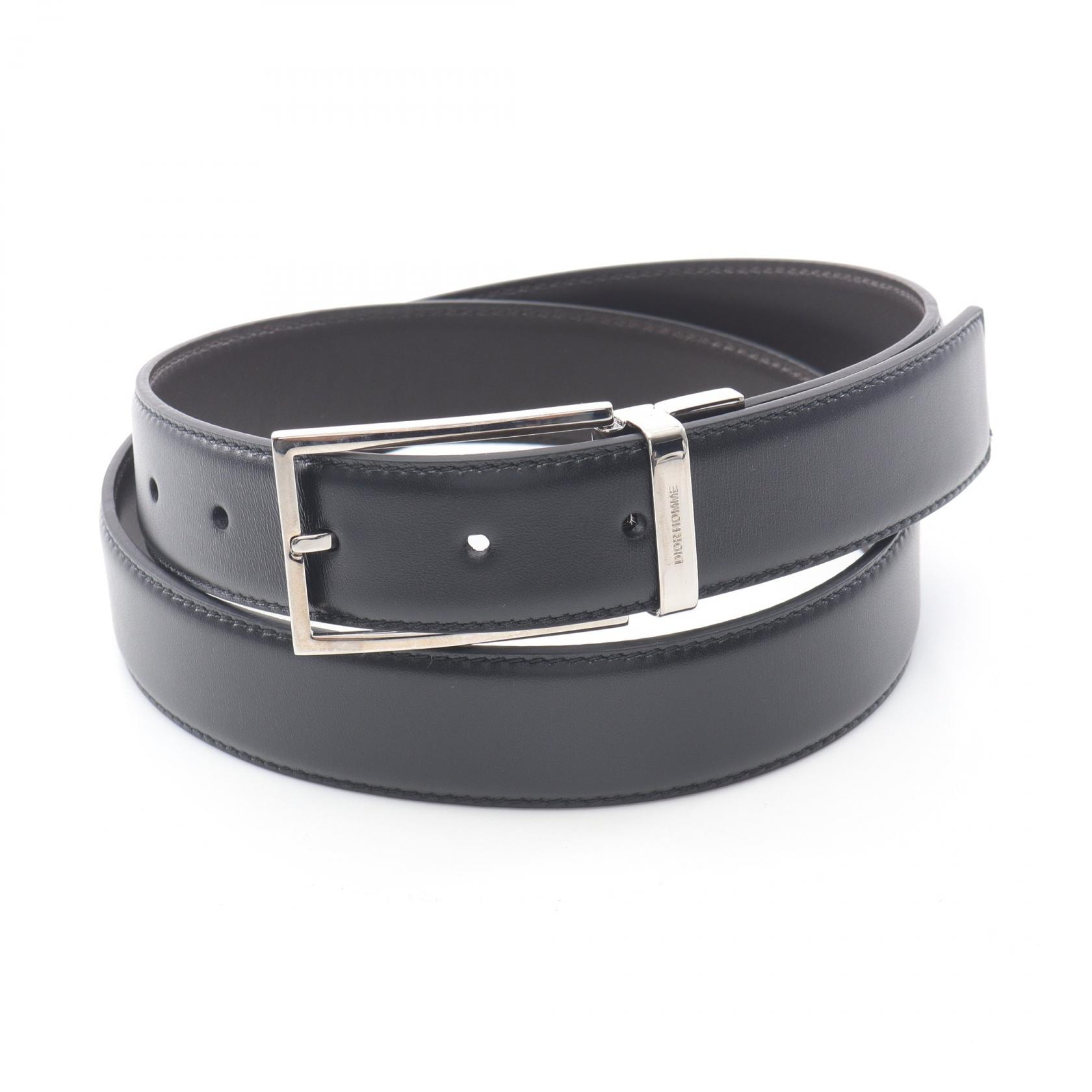 ディオール Dior ベルト 衣料品 レザー メンズ ブラック系 【中古】
