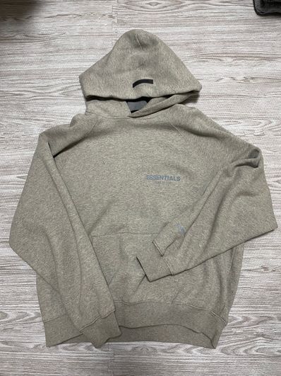 FEAR OF GOD ESSENTIALS PULLOVER HOODIE "Dark Heather Oatmeal"