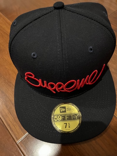 Supreme Handstyle New Era "Navy"
