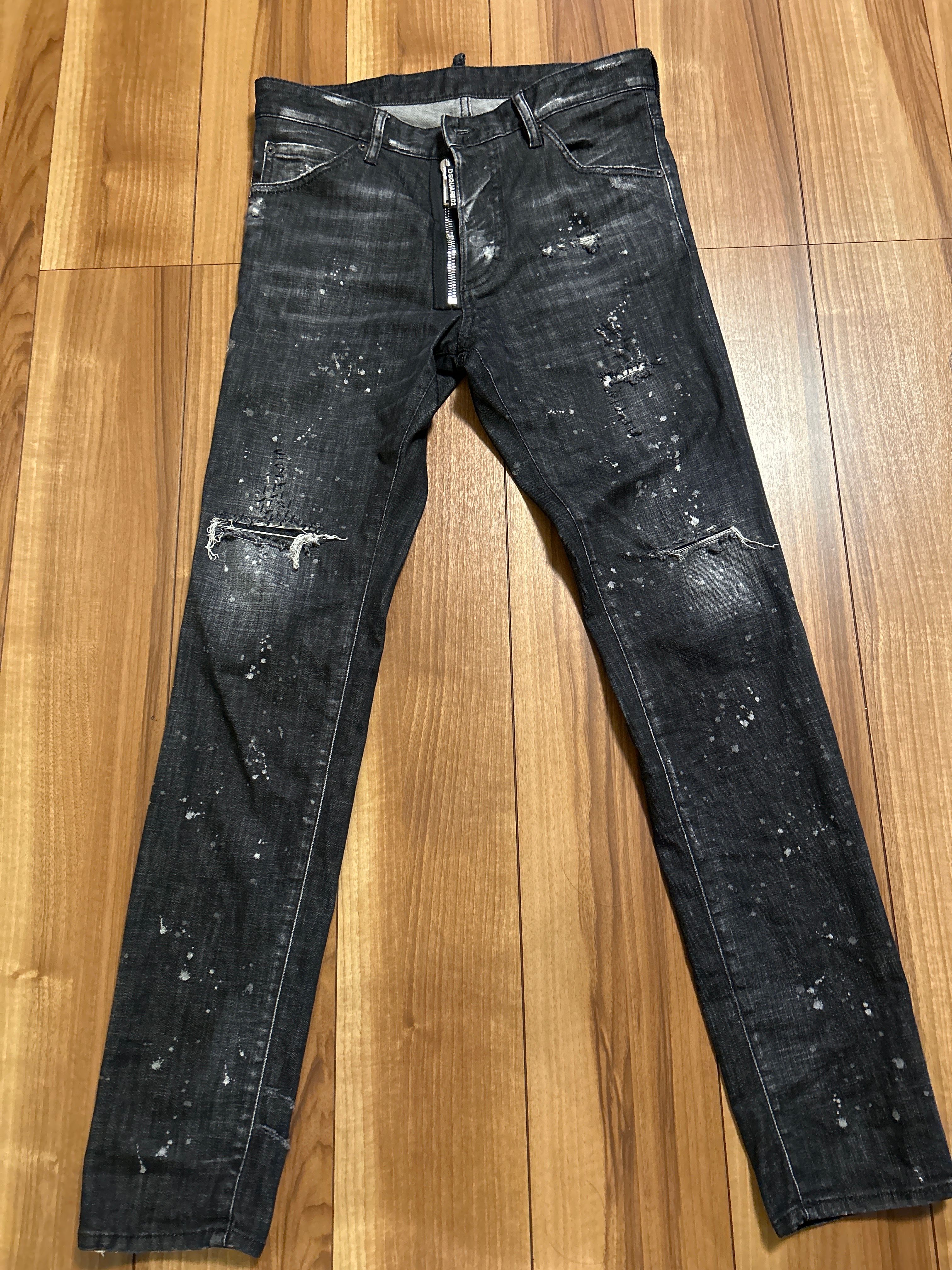 ディースクエアード、ウォッシュブラック、クールガイダメージジーンズ