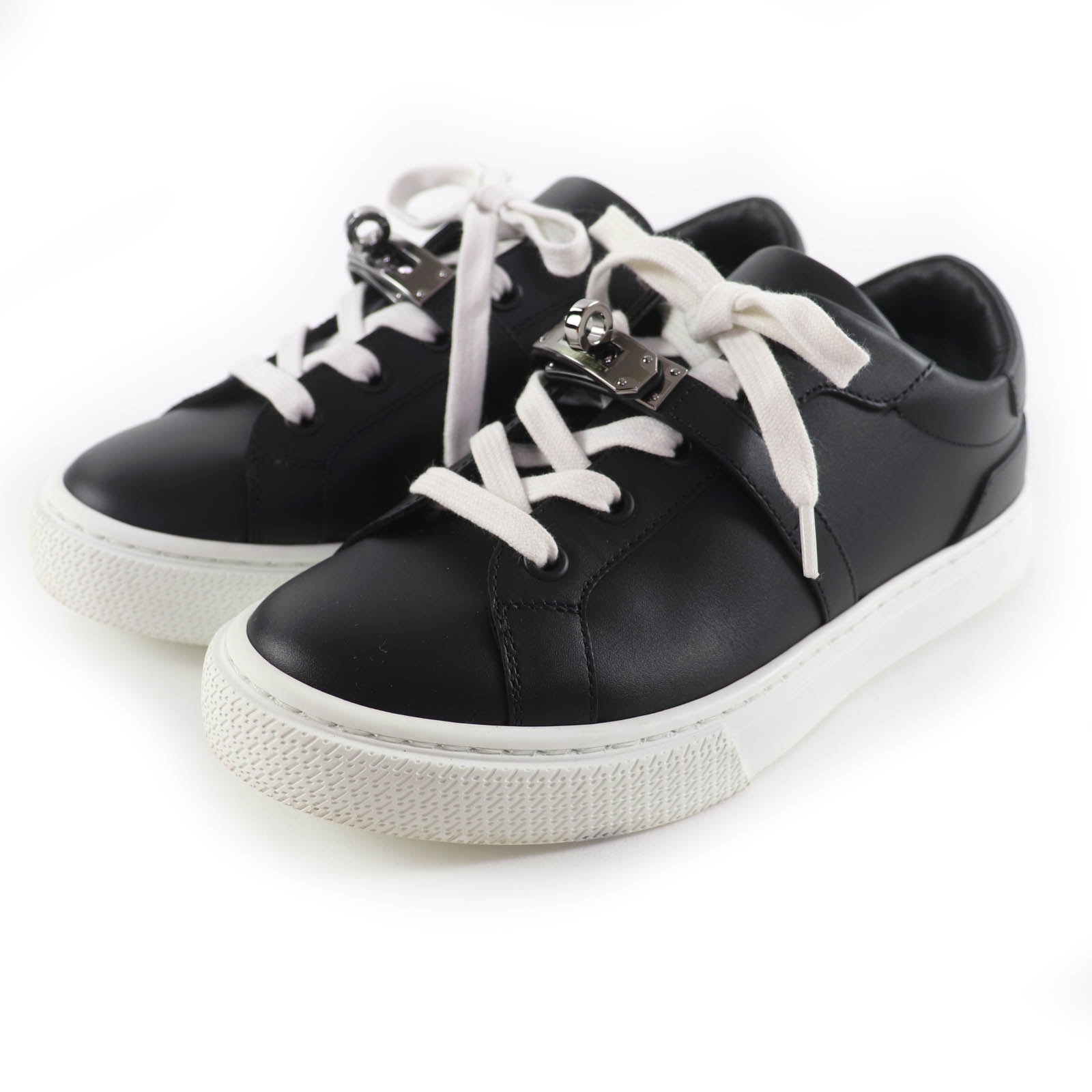 極美品 エルメス スニーカー デイ ブラック レディース 35