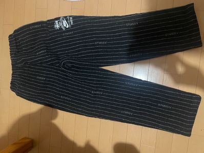 Stussy x Nike Striped Wool Pants "Black"