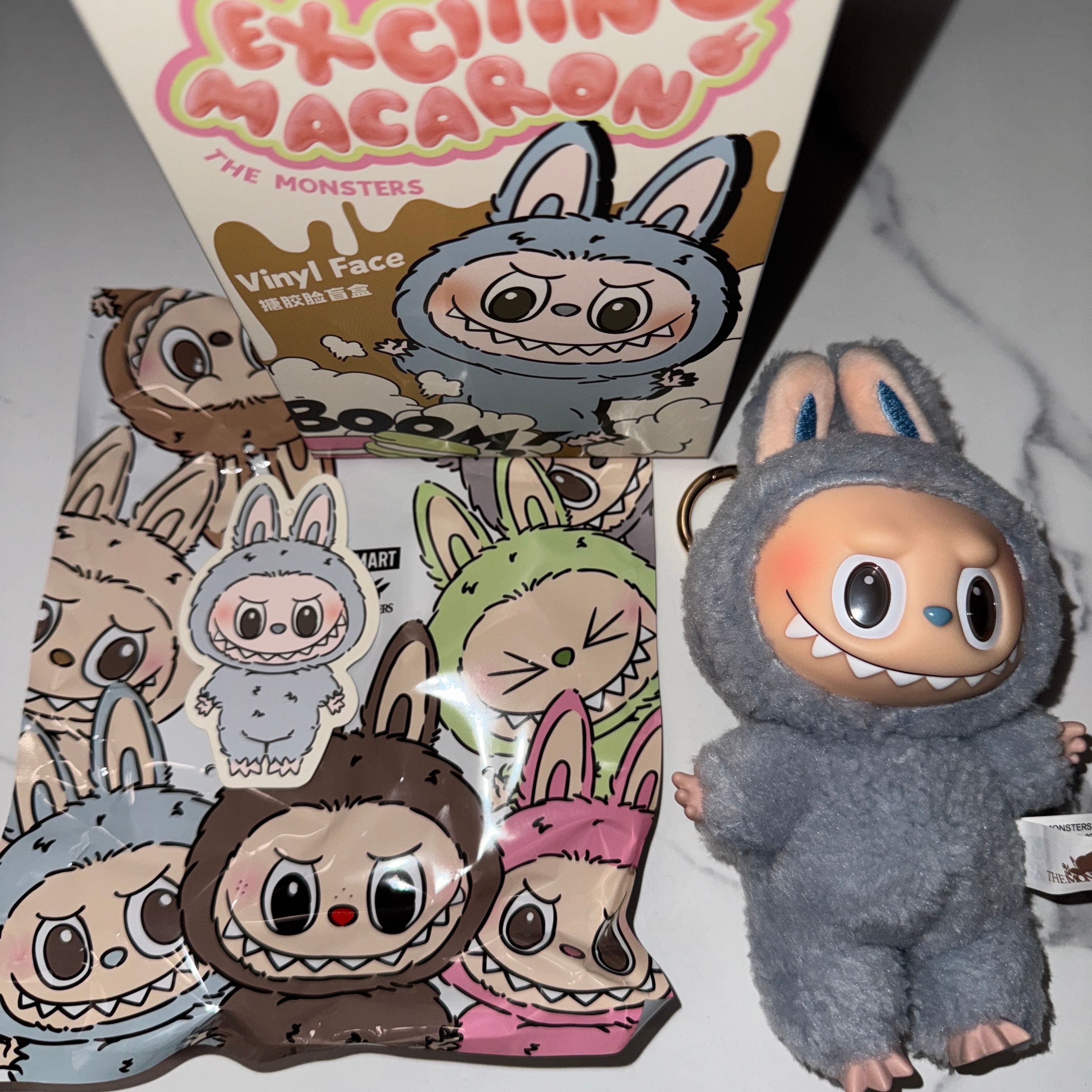 POP MART THE MONSTERS (LABUBU) Exciting Macaron Plush Series SEA SALT COCONUT