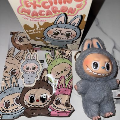 POP MART THE MONSTERS (LABUBU) Exciting Macaron Plush Series SEA SALT COCONUT