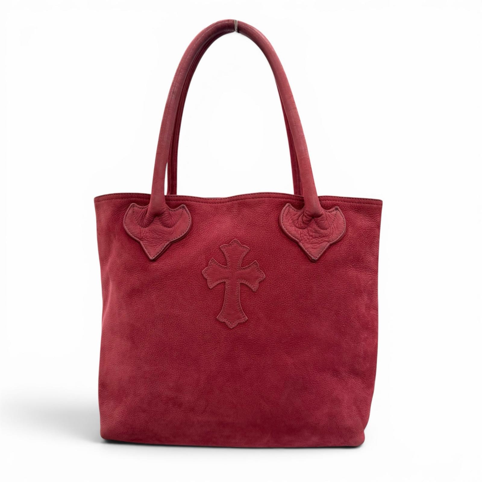 良品 クロムハーツ トートバッグ FS TOTE FS レッド メンズ