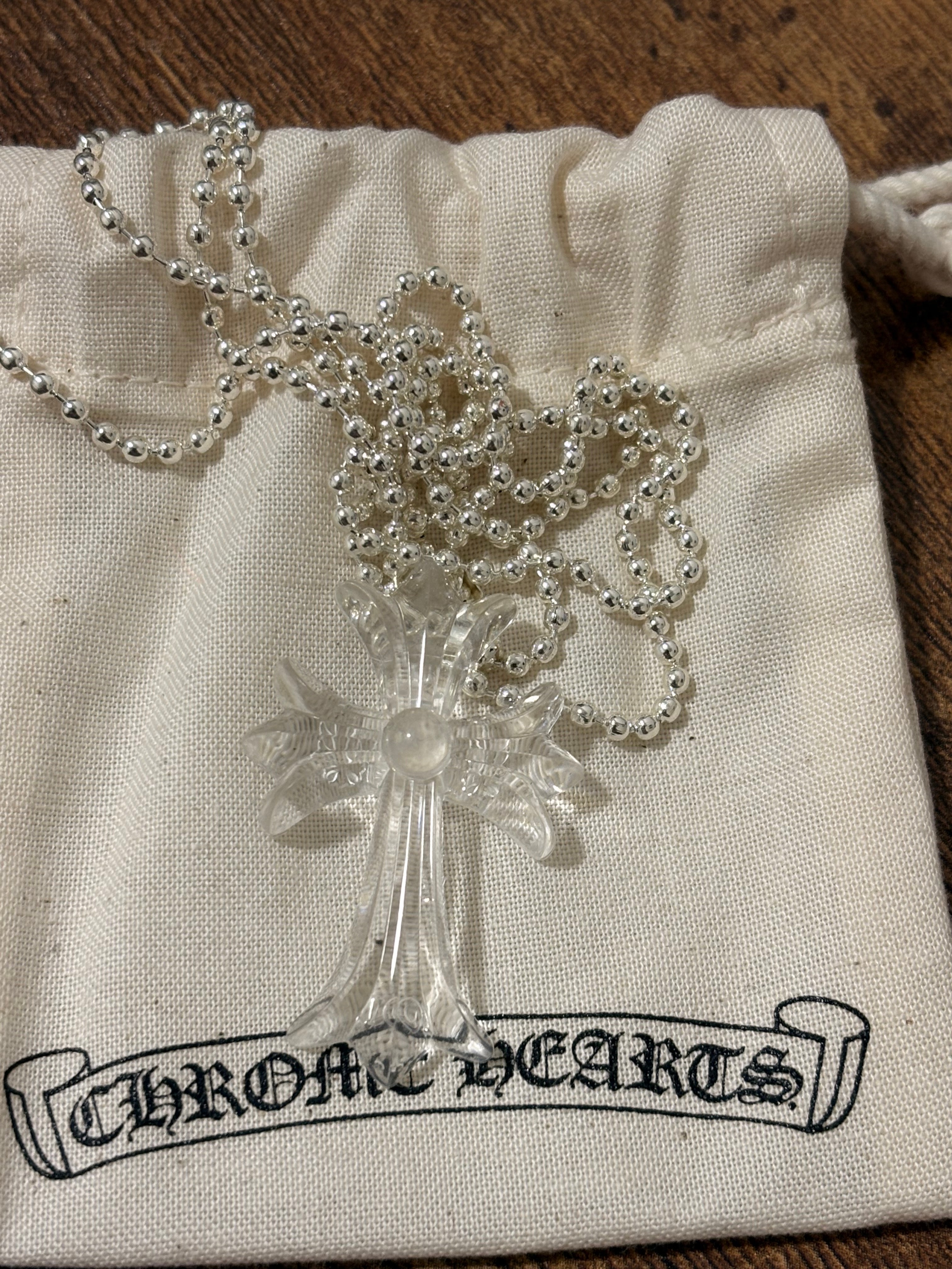 クロムハーツ ラバー スモール CHクロス シリコン ネックレス 