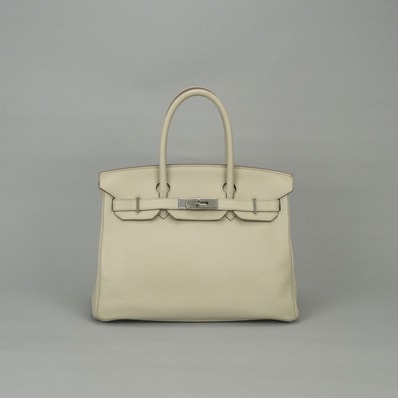 エルメス HERMES バーキン30 バーキン 30 バッグ トートバッグ トリヨンクレマンス ナタ Nata アイボリー ivory 白 シルバー金具 ハンドバッグ