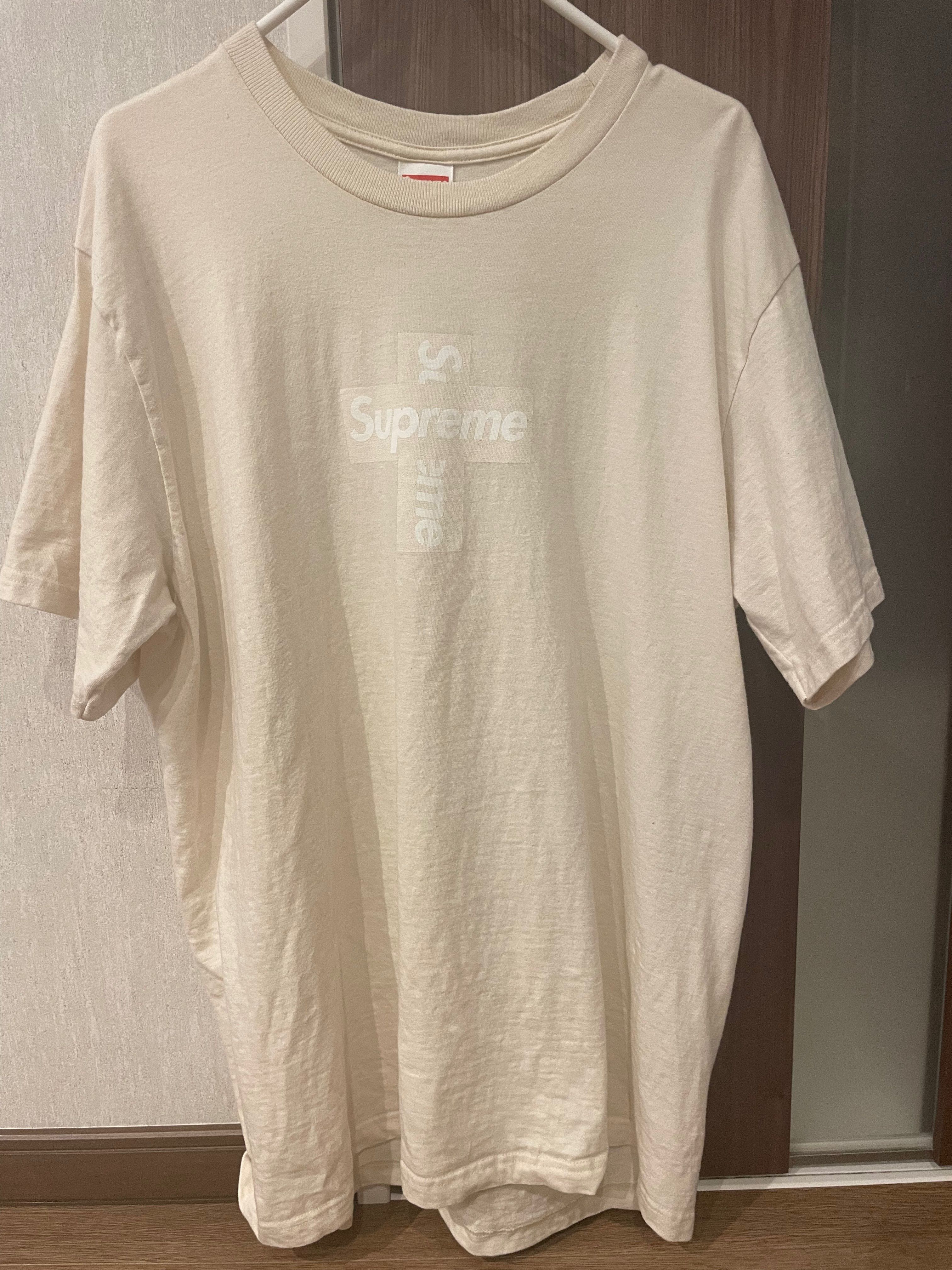 Supreme Cross Box Logo Tee "Natural"