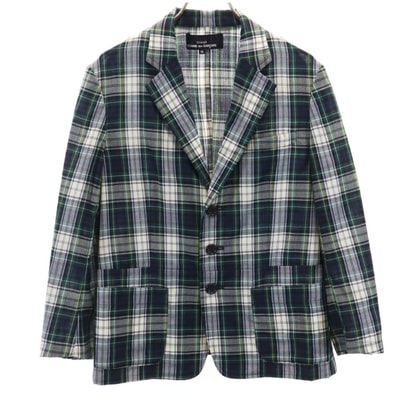 tricot COMME des GARCONS トリココムデギャルソン 2004年 00s 日本製 チェック柄 テーラードジャケット M ネイビー アンコン