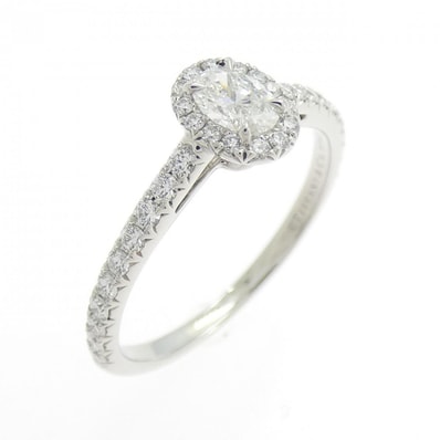 ティファニー ソレスト オーバル リング 0.18CT