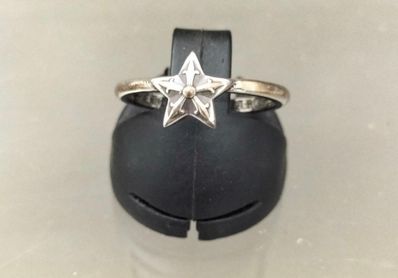 Chrome Hearts Bubble Gum Ring Star "Silver"