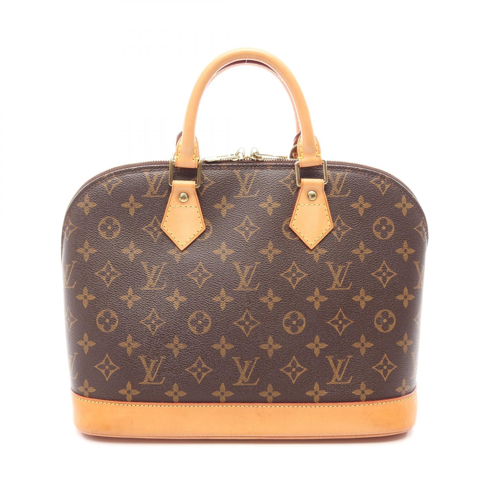 ルイ・ヴィトン LOUIS VUITTON アルマPM モノグラム ハンドバッグ バッグ PVCコーティングキャンバス レザー レディース ブラウン系 M51130 【中古】