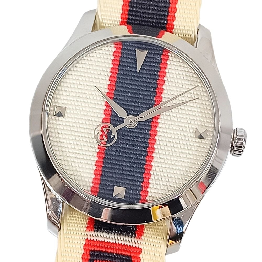 GUCCI グッチ 126.4 Gタイムレス クォーツ メンズ 腕時計 C1051