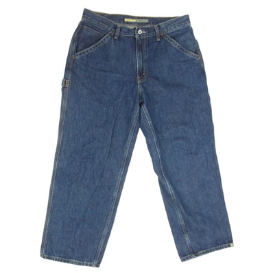 Levi's リーバイス デニムパンツ A7489-0005 SILVERTAB シルバータブ バギー カーペンター デニム パンツ インディゴブルー系 32【中古】