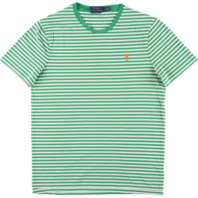 古着 ラルフローレン Ralph Lauren CUSTOM FIT 半袖 ボーダーTシャツ メンズM相当/eaa564700