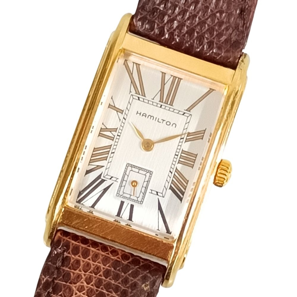 HAMILTON ハミルトン 6268 アードモア スモール セコンド クォーツ 腕時計 ゴールド ベルト社外 正規品 / C962
