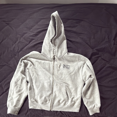 Stussy x Nike Stone Washed Fleece Zip Hoodie "Grey Heather" (Asia Size) FJ9182-050