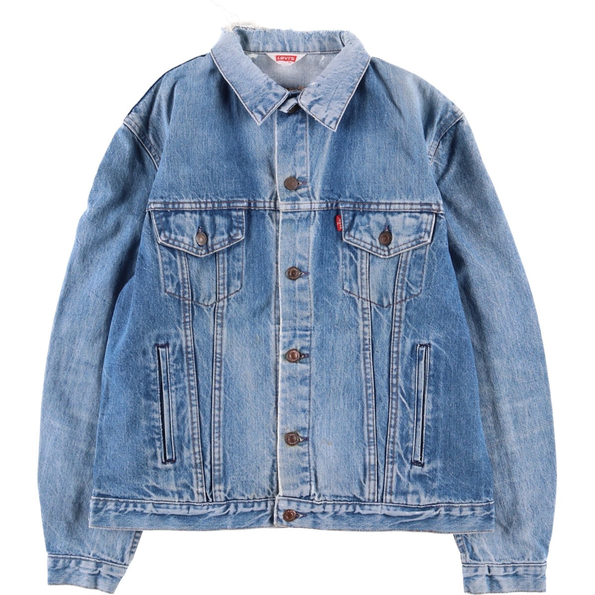 古着 90年代 リーバイス Levi's ユーロモデル デニムジャケット Gジャン フランス製 メンズL相当 ヴィンテージ/eaa579482