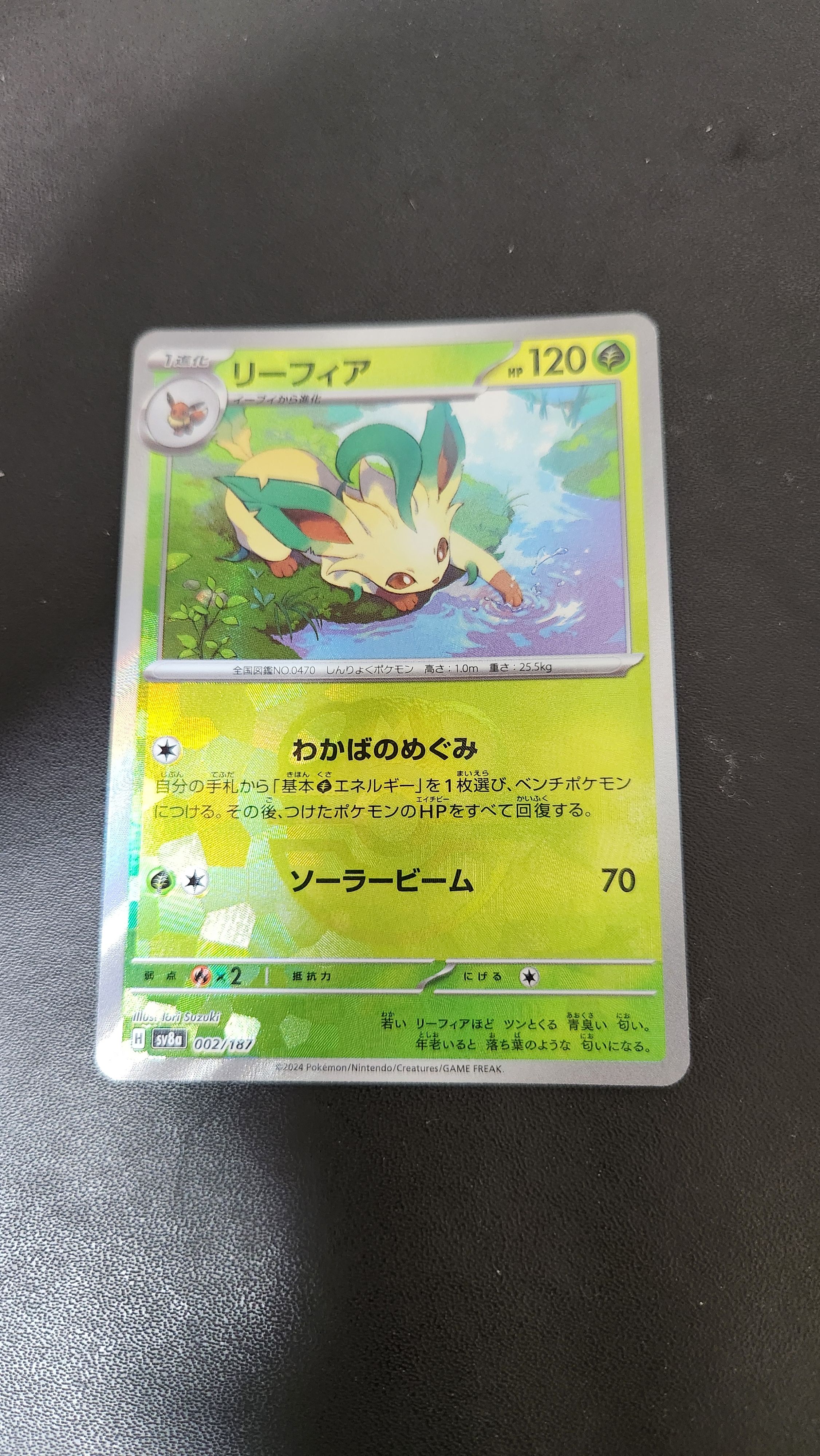 リーフィア :マスターボールミラー [SV8a 002/187](ハイクラスパック「テラスタルフェスex」)