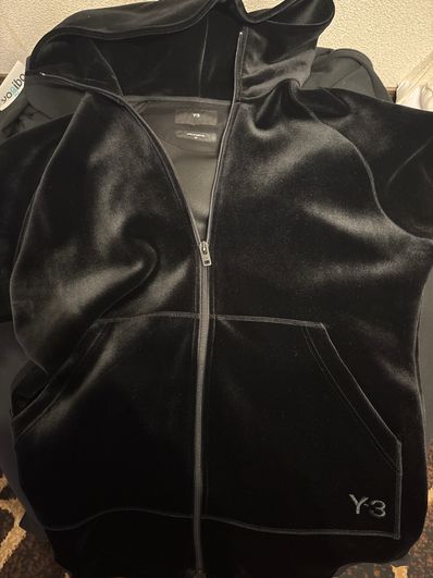 Y-3 ベロア ジップパーカー