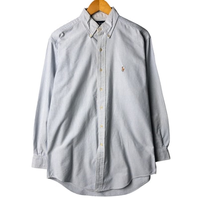 古着 ラルフローレン Ralph Lauren YARMOUTH 長袖 ボタンダウンストライプシャツ メンズM相当/eaa568432