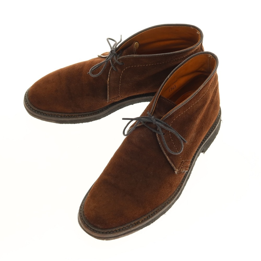 【中古】オールデン ALDEN SHIPS別注 スエード チャッカブーツ ブラウン【サイズ7 1/2D】【メンズ】