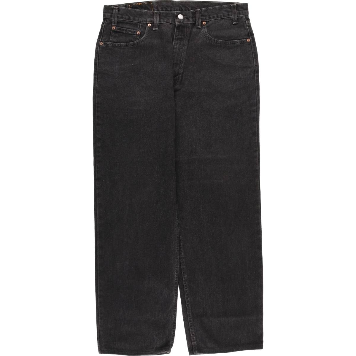 古着 90~00年代 リーバイス Levi's 550 RELAXED FIT ブラックデニム テーパードデニムパンツ カナダ製 メンズw36相当 ヴィンテージ/eaa482998