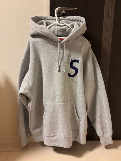 Supreme S Logo Hooded Sweatshirt "Heather Grey" (22FW)