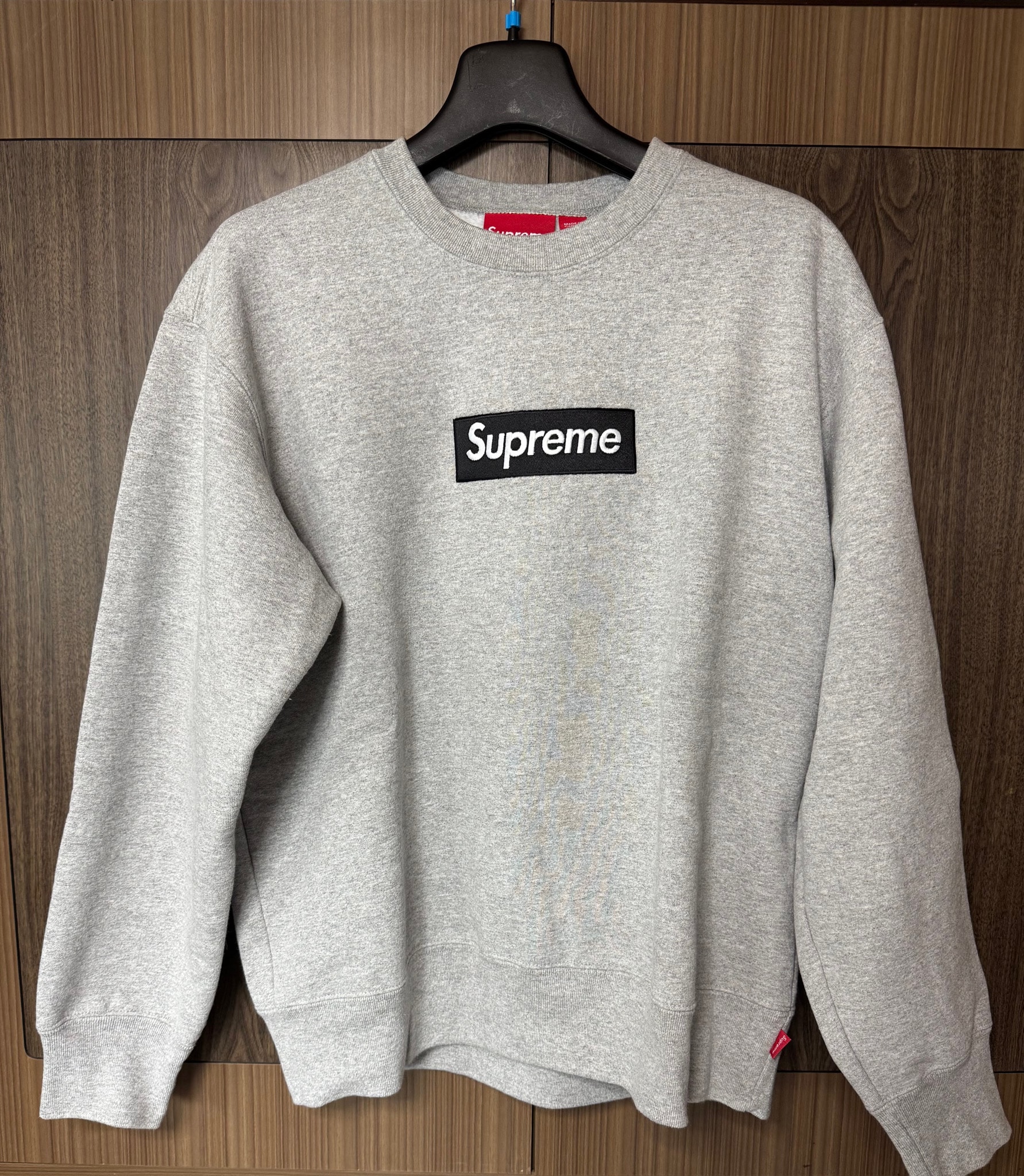 Supreme Box Logo Crewneck "Heather Grey" (22FW)