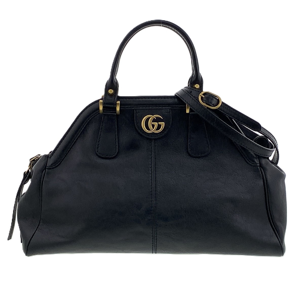 GUCCI グッチ リベル ミディアム ハンドバッグ 516459 ブラック レディース【中古】