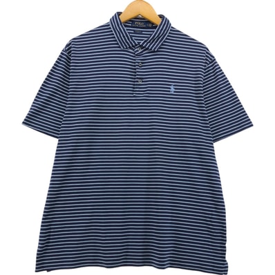古着 ラルフローレン Ralph Lauren POLO RALPH LAUREN CLASSIC FIT 半袖 ボーダー ポロシャツ メンズL相当/eaa566561