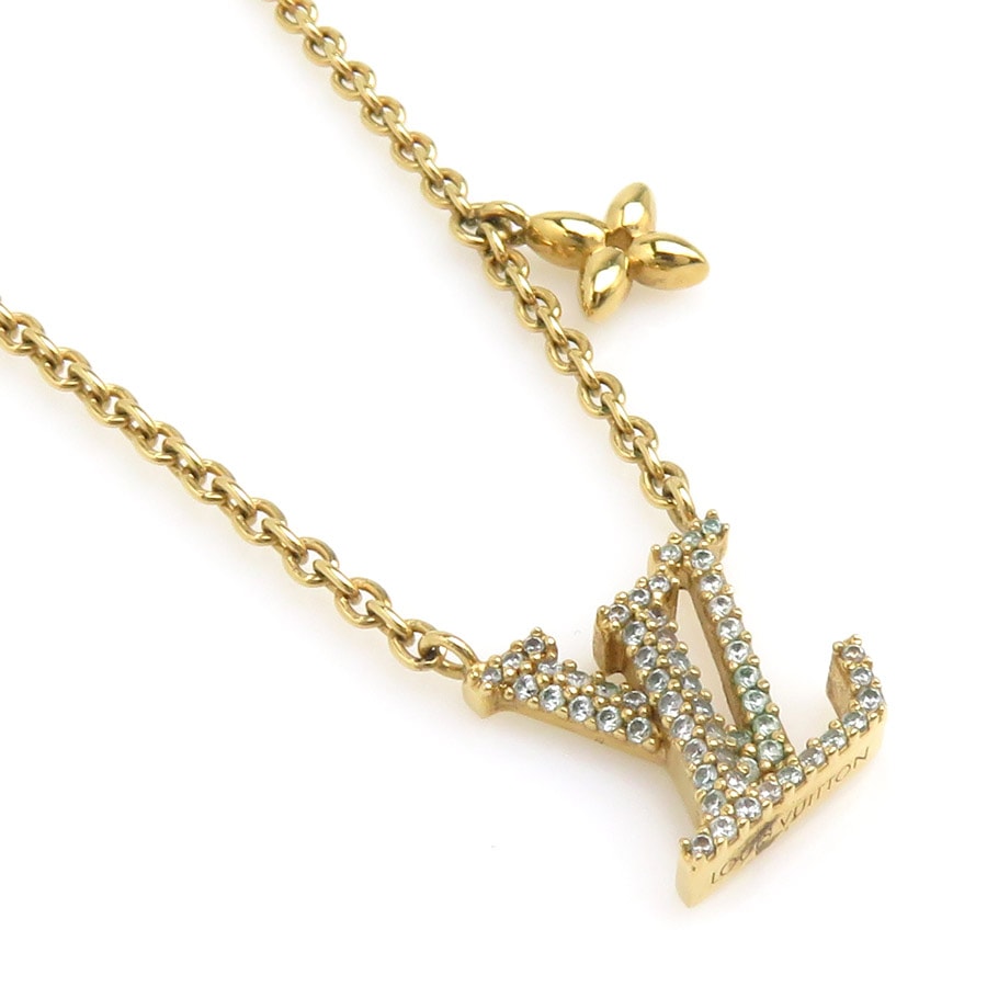 ルイ ヴィトン LOUIS VUITTON ネックレス コリエ LV アイコニック メタル ゴールド レディース M00596【中古】 56647i