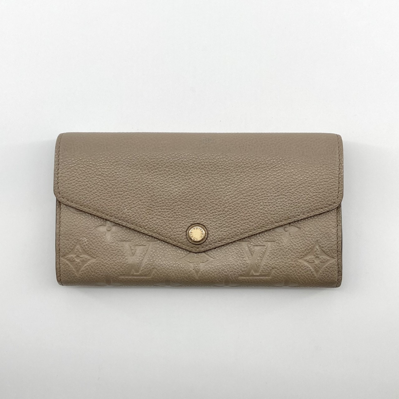LOUIS VUITTON(ルイ・ヴィトン) モノグラム アンプラント ポルトフォイユ サラ カーフレザー M68708 長財布 213g ベージュ