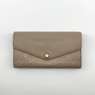 LOUIS VUITTON(ルイ・ヴィトン) モノグラム アンプラント ポルトフォイユ サラ カーフレザー M68708 長財布 213g ベージュ