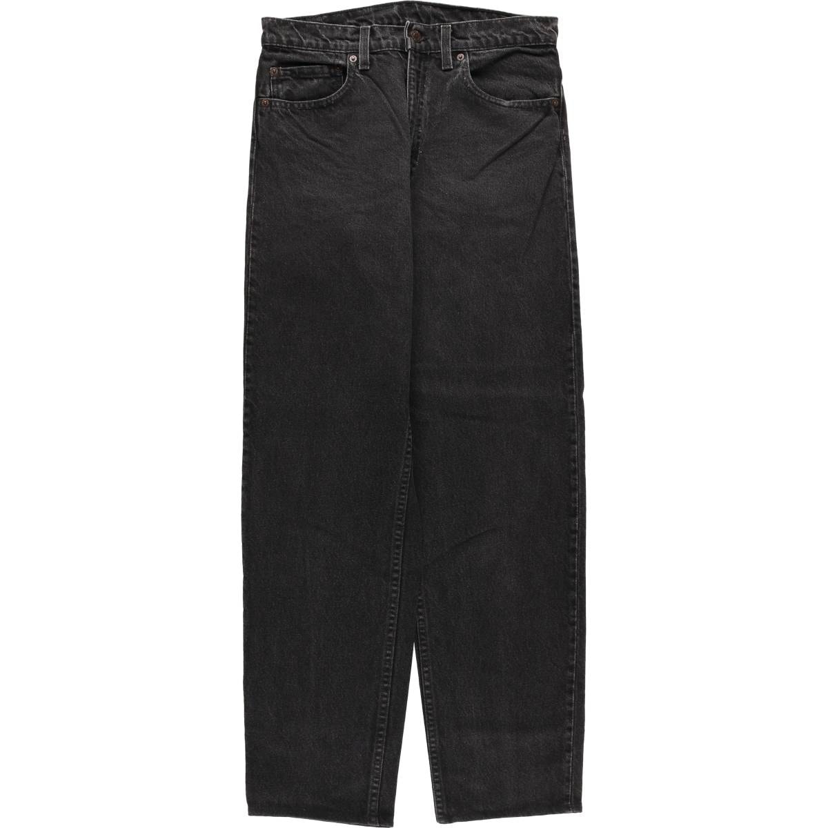 古着 90年代 リーバイス Levi's 550 RELAXED FIT TAPERED LEG ブラックデニム テーパードデニムパンツ USA製 メンズw31相当 ヴィンテージ/evb032325