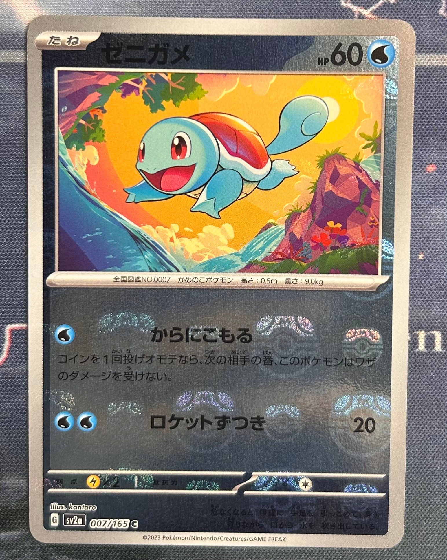 ゼニガメ C: マスターボールミラー[SV2a 007/165](強化拡張パック「ポケモンカード151」)