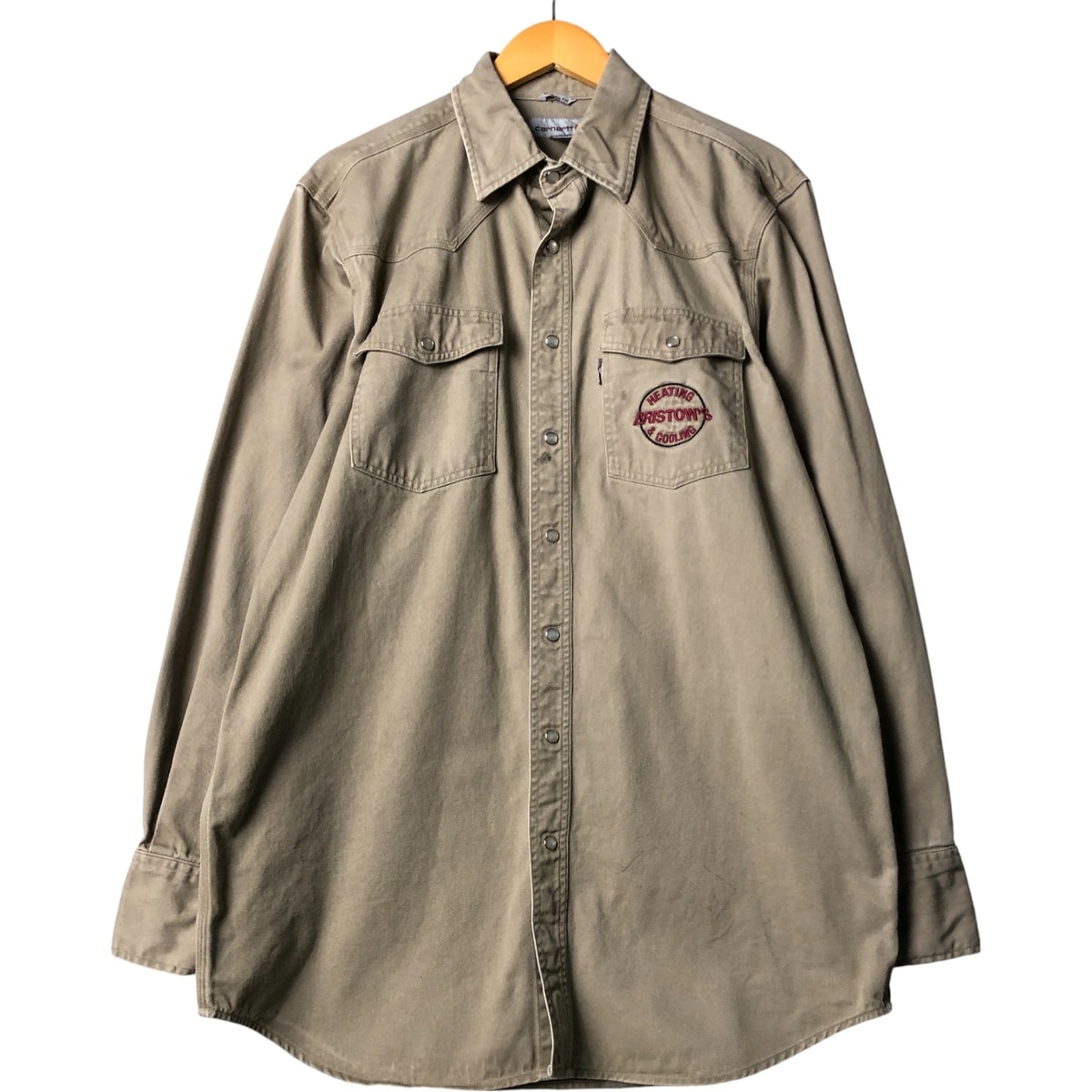 古着 カーハート Carhartt RELAXED FIT 長袖 ワークシャツ ウエスタンシャツ メンズL相当/eaa586167