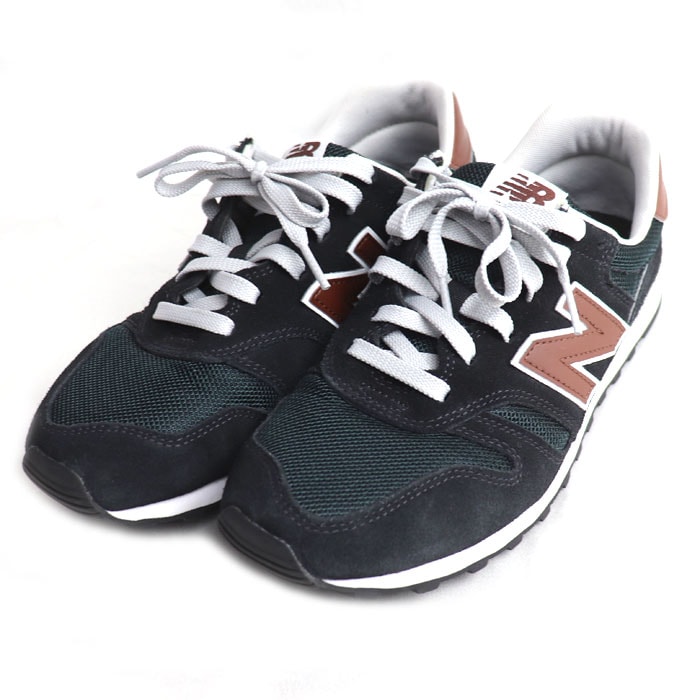 NEW BALANCE ニューバランス スニーカー ブラック ML373SK2 スエード/メッシュ 27cm メンズ【中古】