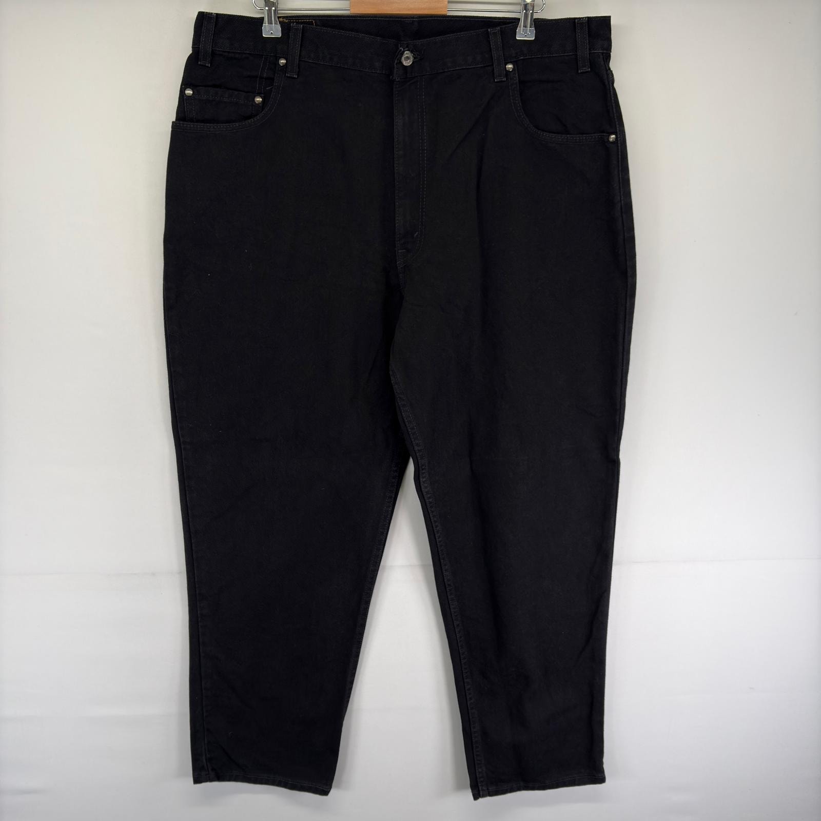 古着 リーバイス Levi's USA製 デニム パンツ Gパン ジップ 5ポケット テーパード ブラックデニム 545 w42 L30  ブラック系 メンズ