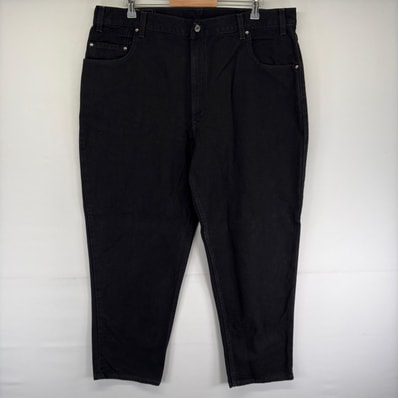 古着 リーバイス Levi's USA製 デニム パンツ Gパン ジップ 5ポケット テーパード ブラックデニム 545 w42 L30 ブラック系 メンズ