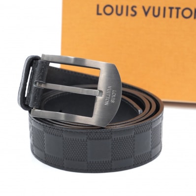 LOUIS VUITTON(ルイ・ヴィトン)サンチュール ダミエ・グラフィット ベルト ダミエ・グラフィット ブラック レザー メンズ M9670 95/38【中古】